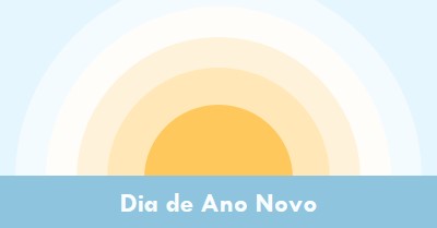 Sol do Dia de Ano Novo blue modern-simple