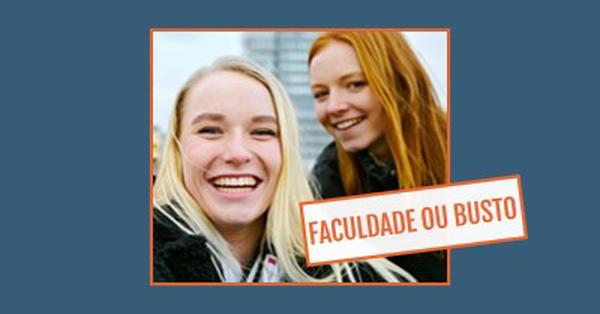 Faculdade ou busto blue modern-bold