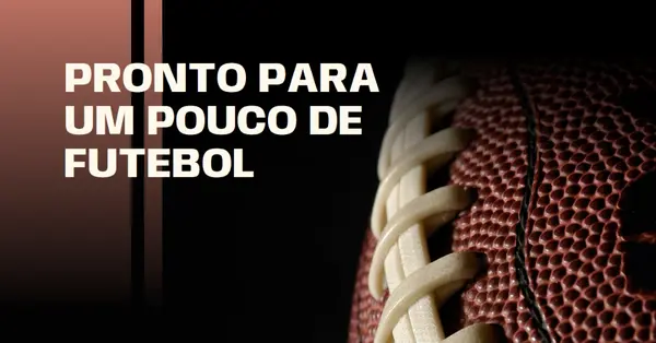 Pronto para um pouco de futebol brown modern-simple