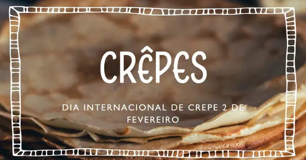 Um crepe de cada vez brown whimsical-line
