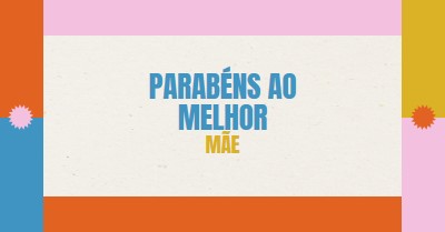 Parabéns ao melhor gray retro,bold,geometric