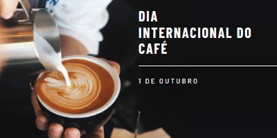 Dia Internacional do Café brown modern-simple