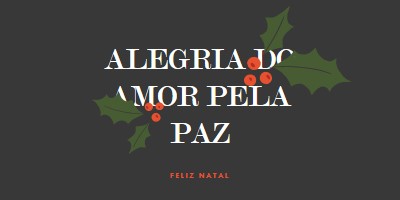 Paz, amor, alegria gray modern-simple