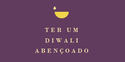 Bênçãos de Diwali purple modern-simple