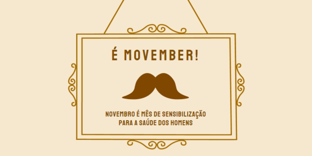Mustaches para novembro brown vintage-retro