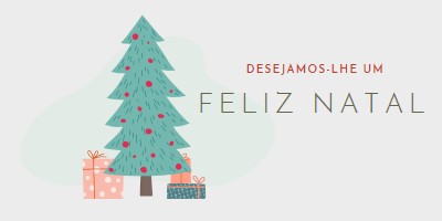 Desejando-lhe um Feliz Natal pink whimsical-color-block