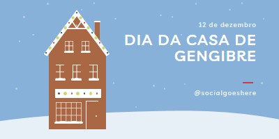 Dia da Casa de Gengibre blue whimsical-color-block