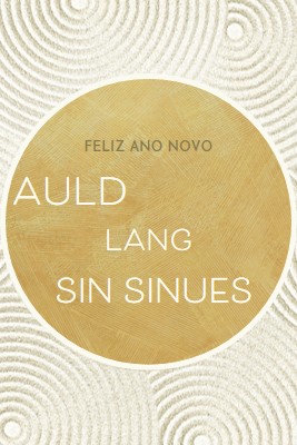 Feliz ano novo (auld lang syne) white modern-simple