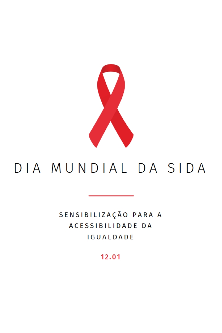 Sensibilização para a SIDA white modern-simple