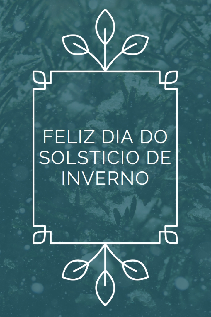 Solstício de Inverno green modern-simple