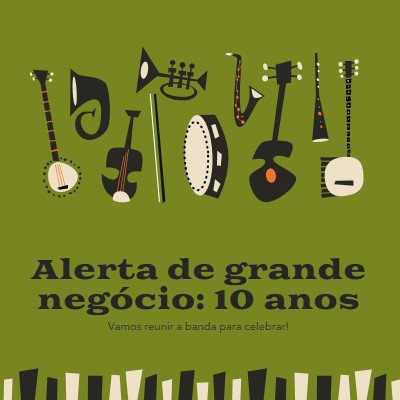 Alerta de grande negócio green retro,graphic,music