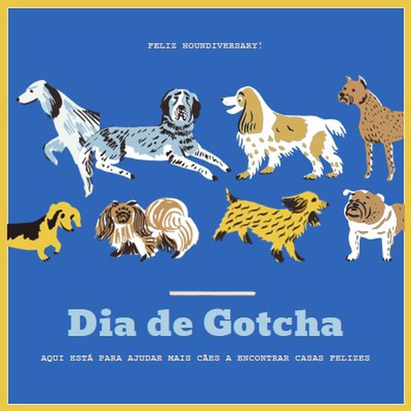 Ajudar mais cães a encontrar casas blue dog,illustration,playful