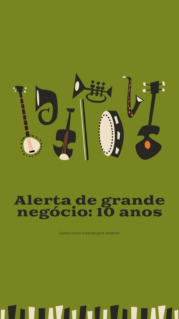 Alerta de grande negócio green retro,graphic,music