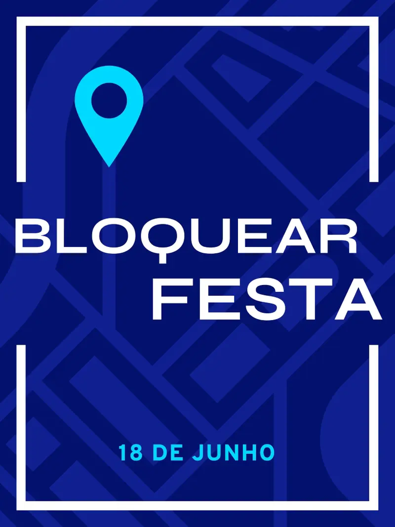 Cartaz de anúncio de evento a negrito blue modern,simple,geometric,grids