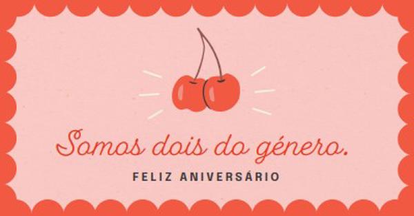 Somos dois do género. red illustration,retro,playful