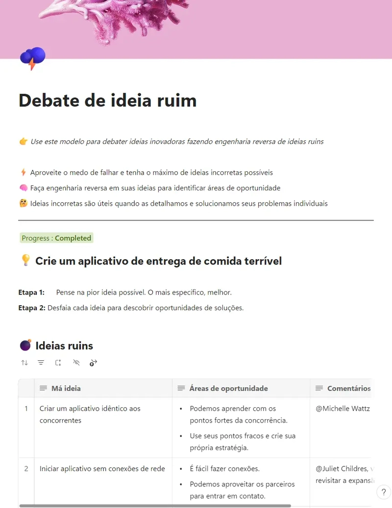 Debate de ideia ruim