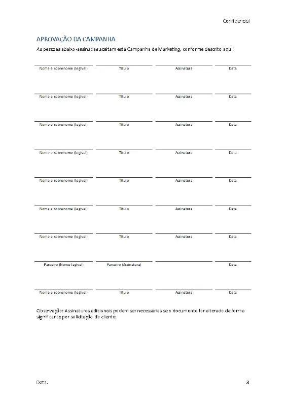 Plano de negocios worksheet