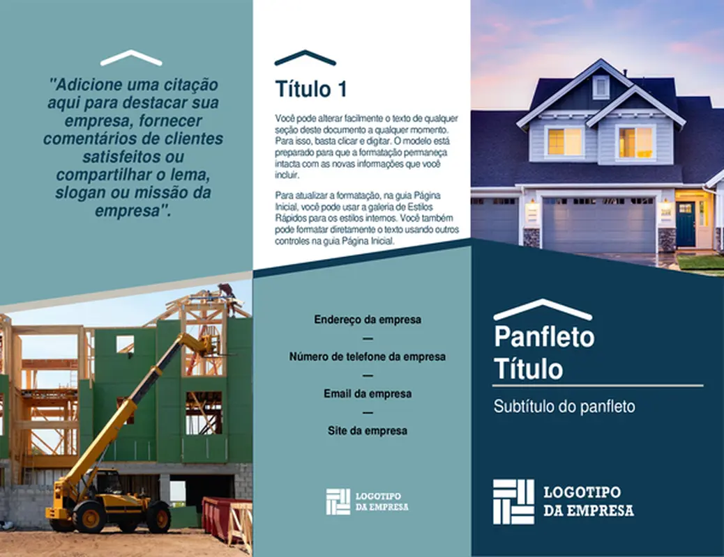 Panfletos para construtor