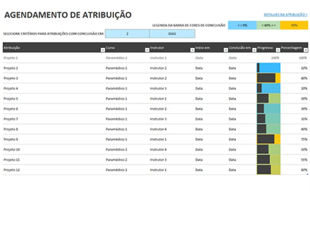 Agendamento de atribuições gray modern-simple