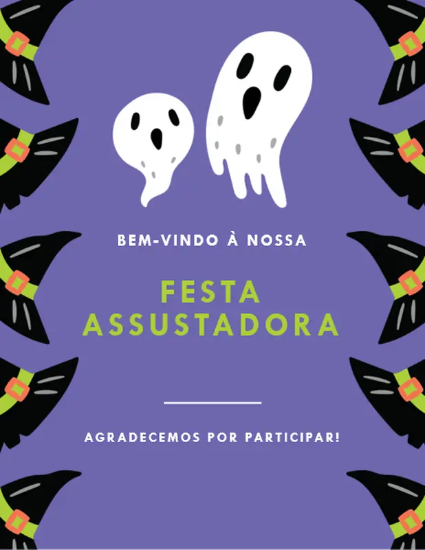 Imprimíveis para festa de Halloween whimsica color block