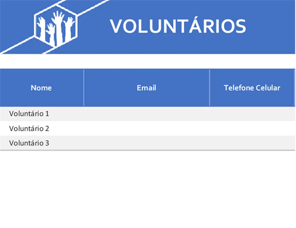 Atribuições a voluntários modern-simple
