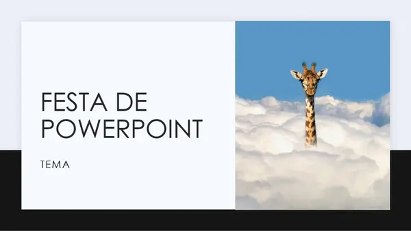 Festa de PowerPoint modern simple