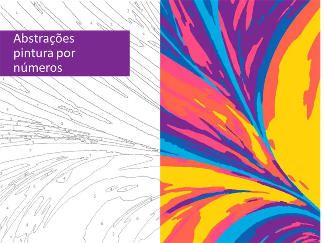 Pintura abstrata de números