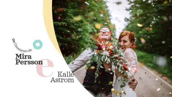 Álbum contemporâneo de fotos de casamento modern simple