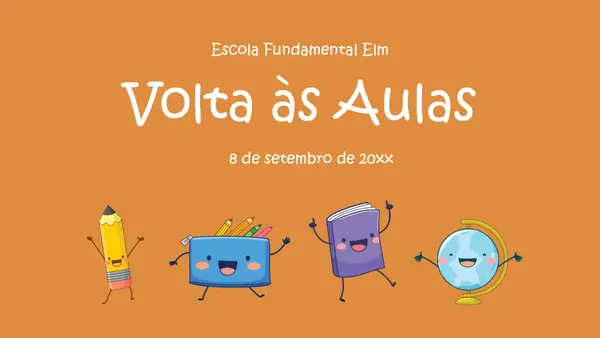 Apresentação de abertura da escola whimsical-color-block