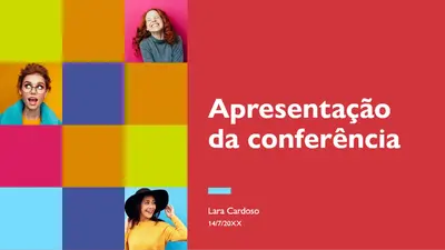 Apresentação de conferência colorida modern-bold