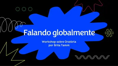 Apresentação de arte com textos sublinhados