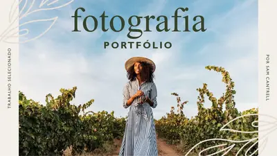 Portfólio de fotografia (boho orgânico) modern simple