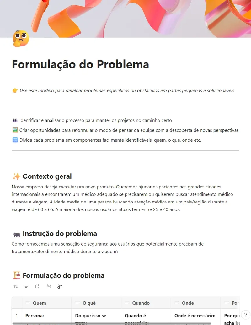 Formulação do Problema