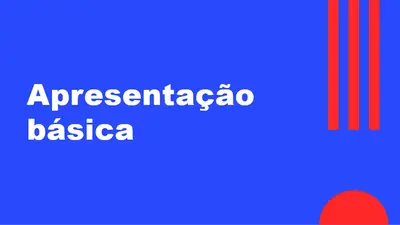 Apresentação de treinamento modern color block