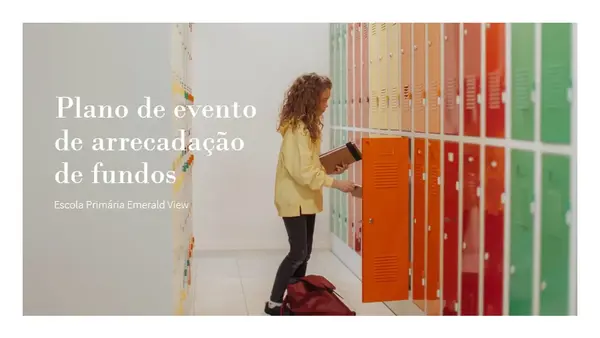 Apresentação do planejamento de eventos modern simple