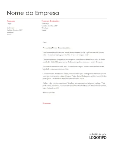 Papel timbrado (design moderno simples)