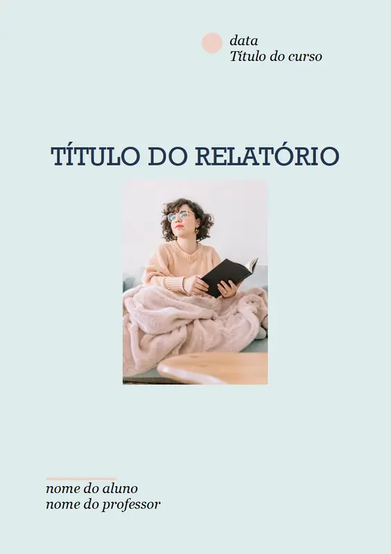 Relatório clássico estudantil modern simple