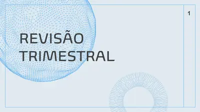 Apresentação Fissão blue modern geometric