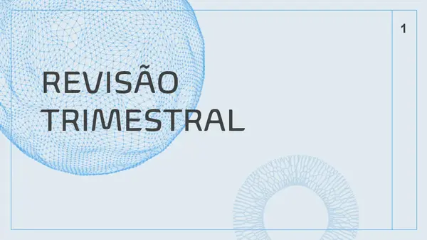 Apresentação Fissão blue modern geometric