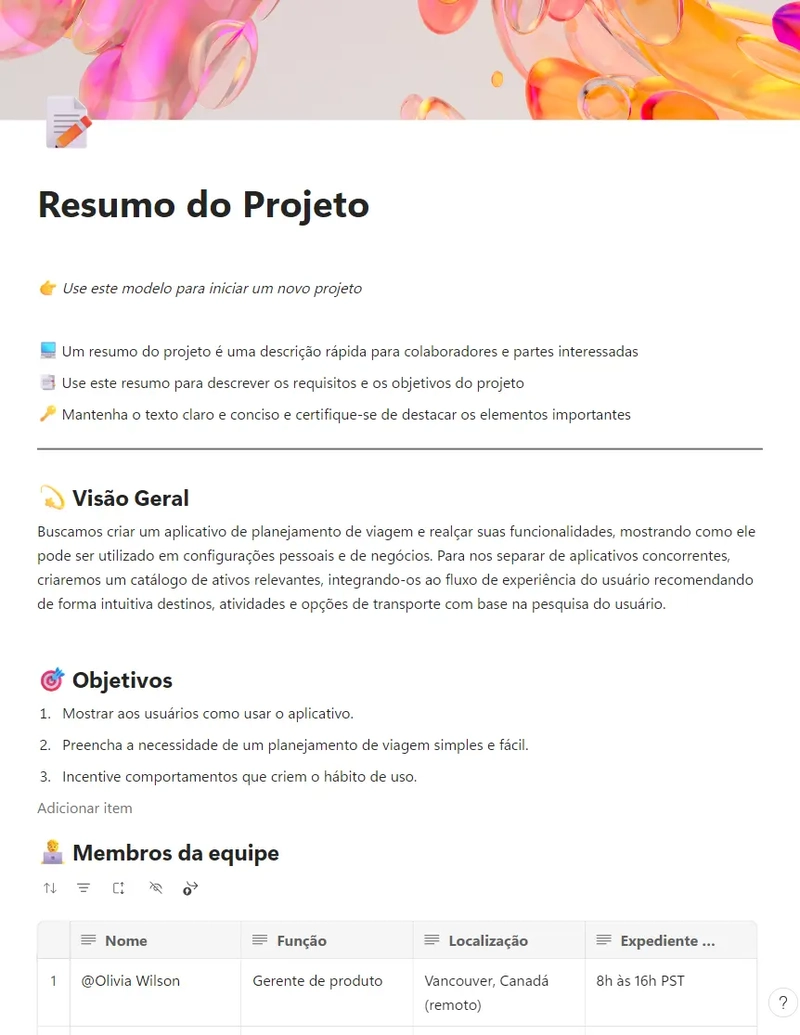 Resumo do Projeto