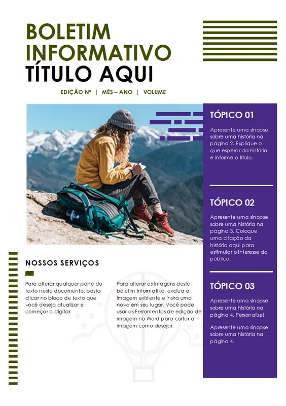 Folheto de viagem modern-simple