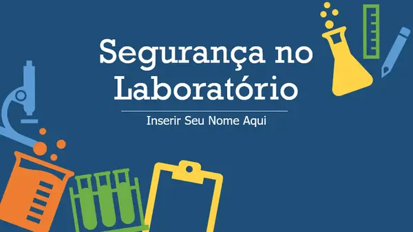 Segurança no laboratório modern color block
