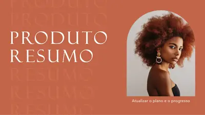 Apresentação de resumo de produto modern simple