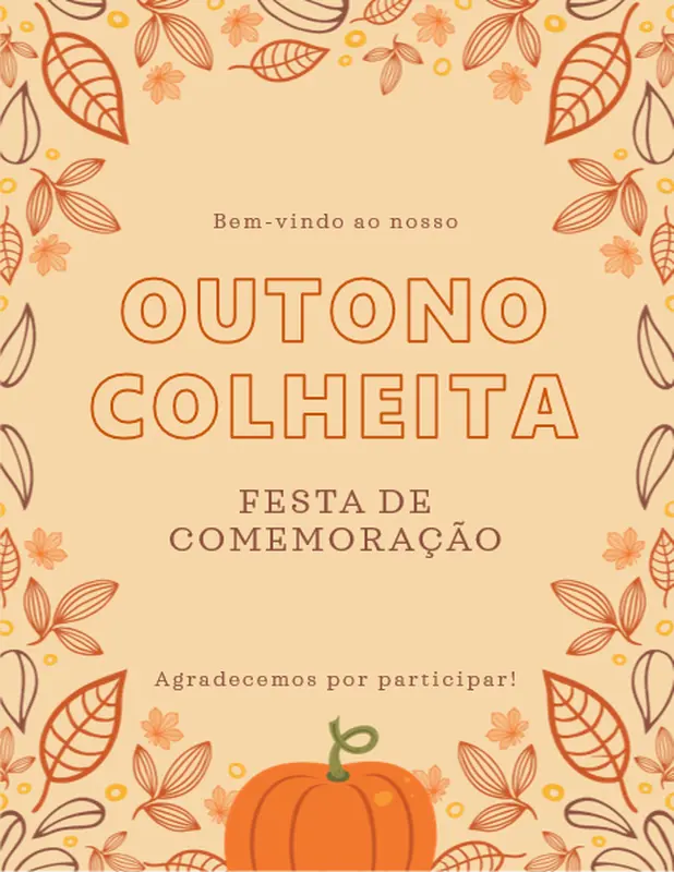 Imprimíveis para festa de outono whimsical-line
