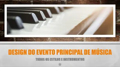 Design de evento principal música modern bold