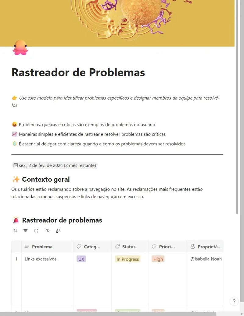 Rastreador de Problemas