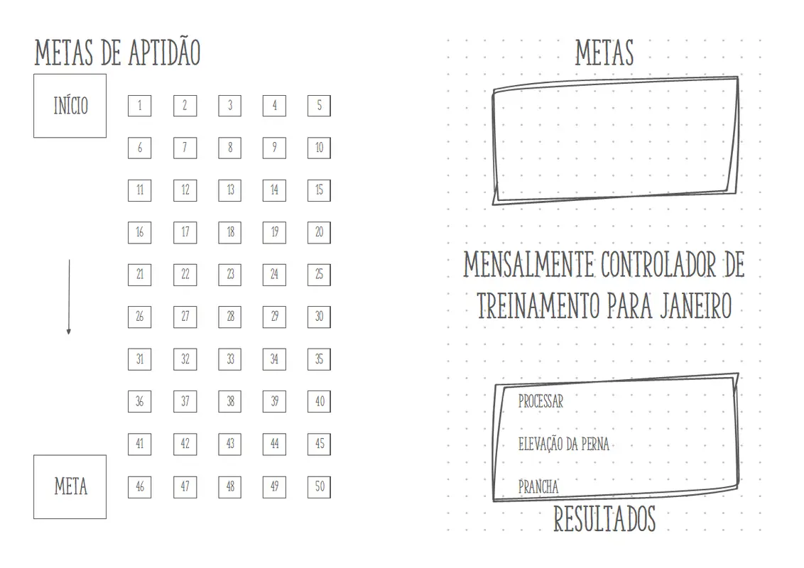 Diário fitness  whimsical-line