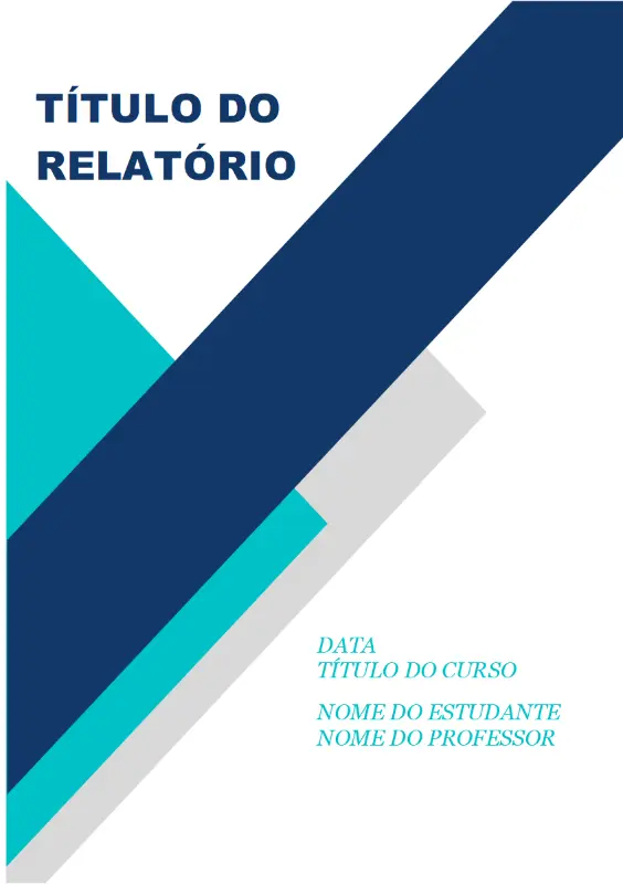 Relatório apelativo para trabalhos académicos blue modern simple