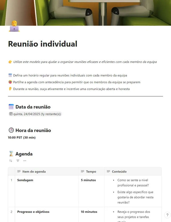 Reunião individual