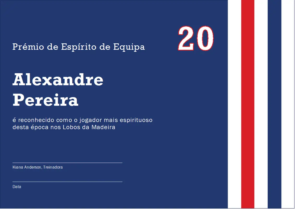 Prémio espírito de equipa modern-color-block